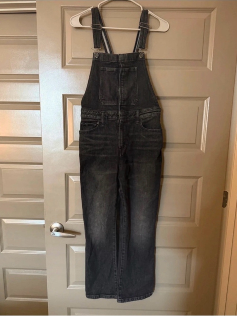Lucky Brand black-wash overalls- (Size S)